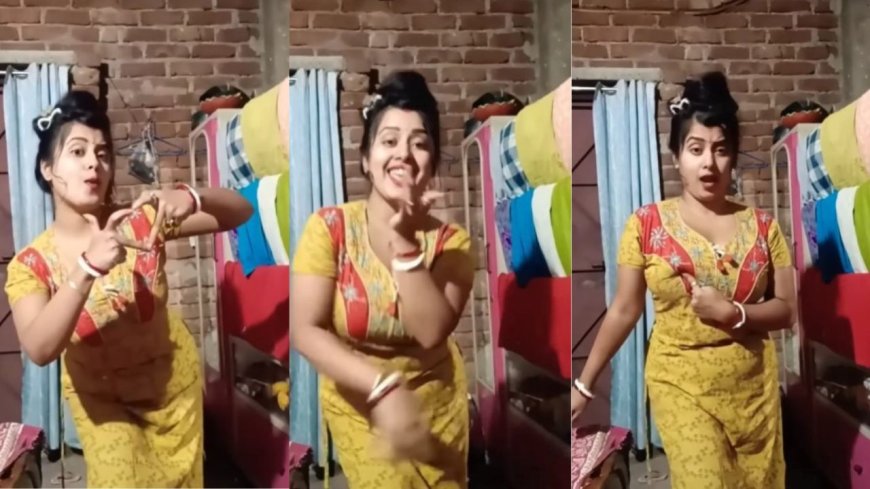 Desi Bhabhi Dance Video : देसी भाभी ने तोड़ दी सारी हद, कैमरे के सामने लगाया कातिलाना ठुमका